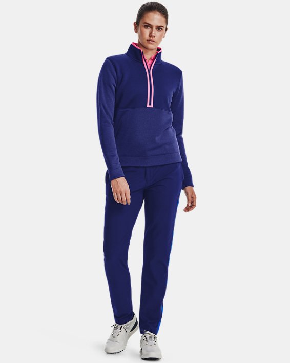 Women's UA Storm SweaterFleece ½ Zip, Blue, pdpMainDesktop image number 2